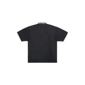 T-shirt i medium pasform “Black Faded” 739784TOVF49034