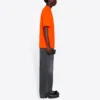 T-shirt i stor pasform “Fluo Orange” 641675TKVE87073