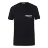 T-shirt med alfabetlogo, korte ærmer, sort 612964TIV521070