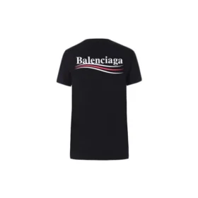 T-shirt med alfabetlogo, korte ærmer, sort 612964TIV521070