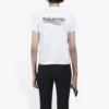 T-shirt med alfabetlogo og korte ærmer “White” 612964TIV529040