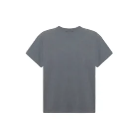 T-shirt med bandportræt og logo, retro, korte ærmer, grå 612965TIV471404