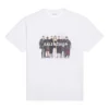 T-shirt med bandportræt og trykt logo, retro, kortærmet, “White” 612965TIV479000