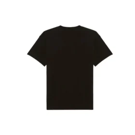 T-shirt med bandportræt-print, logo, retro, løs pasform, korte ærmer, unisex, sort 612966TIVA11000