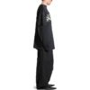 T-shirt med dobbelt front “Washed Black” 791615TQVQ61021