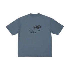 T-shirt med håndtegnet BB Icon, medium pasform “Blue Black” 612966TNVN44183