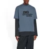 T-shirt med håndtegnet BB Icon, medium pasform “Blue Black” 612966TNVN44183
