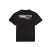 T-shirt med korte ærmer og Political Campaign logo “Sort” 612964TKVJ11070