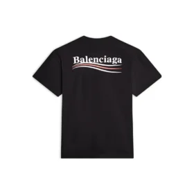 T-shirt med korte ærmer og Political Campaign logo “Sort” 612964TKVJ11070