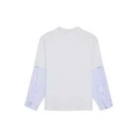 T-shirt med lag på lag og Slime-logo “Grey” 671401TLVF11203 T-shirt med lag på lag og Slime-logo “Grey” 671401TLVF11203