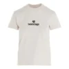 T-shirt med logo og rund hals, grå/hvid 612964TJVD99054
