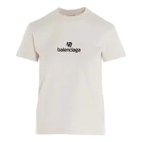 T-shirt med logo og rund hals, grå/hvid 612964TJVD99054 T-shirt med logo og rund hals, grå/hvid 612964TJVD99054