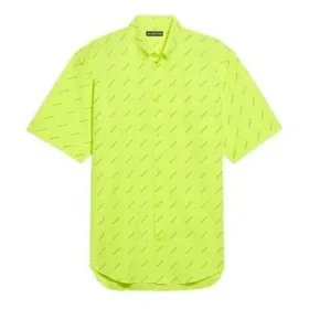 T-shirt med logo overalt “Neon Yellow” 534332TILX67110
