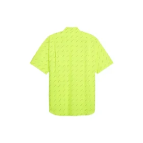 T-shirt med logo overalt “Neon Yellow” 534332TILX67110