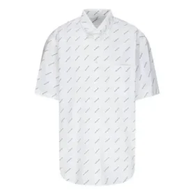 T-shirt med logo overalt “White Black” 534332TBL969040