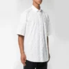 T-shirt med logo overalt “White Black” 534332TBL969040
