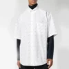 T-shirt med logo overalt “White Black” 534332TBL969040