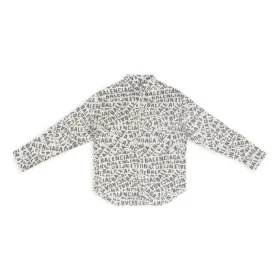 T-shirt med logo-striber overalt og løs pasform “Grey” 662983TML201240