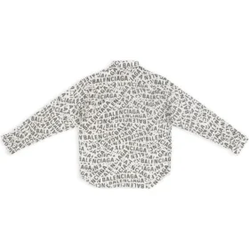 T-shirt med logo-striber overalt og løs pasform “Grey” 662983TML201240