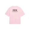 T-shirt med logo-tryk, korte ærmer, lyserød/rød 620941TIVG91900