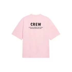 T-shirt med logo-tryk, korte ærmer, lyserød/rød 620941TIVG91900 T-shirt med logo-tryk, korte ærmer, lyserød/rød 620941TIVG91900