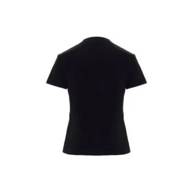 T-shirt med logo-tryk og rund hals, sort 612964TIVD51000 T-shirt med logo-tryk og rund hals, sort 612964TIVD51000