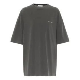 T-shirt med rund hals, lille logo og korte ærmer, grå 556104TYK281055 T-shirt med rund hals, lille logo og korte ærmer, grå 556104TYK281055