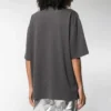 T-shirt med rund hals, lille logo og korte ærmer, grå 556104TYK281055