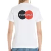 T-shirt med rund hals og korte ærmer, hvid 612964TIV799000
