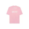 T-shirt med rund hals og korte ærmer, lyserød, 641532TJVG85630