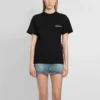 T-shirt med rund hals og korte ærmer, sort 612965TKV861070