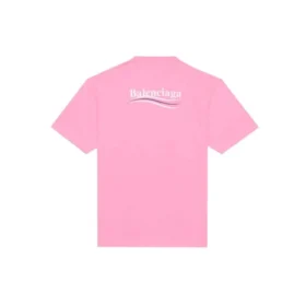 T-shirt med rund hals og Political Campaign logo, lyserød/rød 641655TJVF75713 T-shirt med rund hals og Political Campaign logo, lyserød/rød 641655TJVF75713