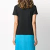 T-shirt med rund hals og print, sort 620941TIVD51000