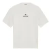 T-shirt med rund hals og sponsorlogo, hvid 612965TJVD99054