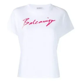 T-shirt med signatur-alfabetlogo, korte ærmer, hvid 583217TFV639783 T-shirt med signatur-alfabetlogo, korte ærmer, hvid 583217TFV639783