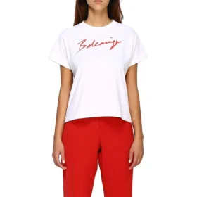 T-shirt med signatur-alfabetlogo, korte ærmer, hvid 583217TFV639783 T-shirt med signatur-alfabetlogo, korte ærmer, hvid 583217TFV639783