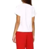T-shirt med signatur-alfabetlogo, korte ærmer, hvid 583217TFV639783