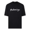 T-shirt med skriftlogo “Black White” 612966TMVB41070