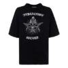 T-shirt med slogan, kortærmet, sort 641532TJV781000