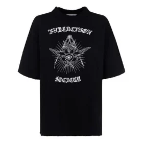 T-shirt med slogan, kortærmet, sort 641532TJV781000 T-shirt med slogan, kortærmet, sort 641532TJV781000