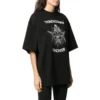 T-shirt med slogan, kortærmet, sort 641532TJV781000