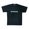 T-shirt med sløret logo “Black Blue” 661705TKVD51070