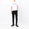 T-shirt med sløret logo “Hvid Sort” 661705TKVD59040