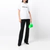 T-shirt med sløret logo “Hvid Sort” 661705TKVD59040