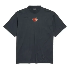 T-shirt med tapet Balenciaga-ryg “Black” 764235TSVG28737 T-shirt med tapet Balenciaga-ryg “Black” 764235TSVG28737
