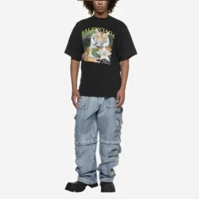 T-shirt med “Year of the Tiger”-logo “Sort” 681314TLVH21000