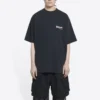 T-shirt til Political Campaign, Large Fit, “Washed Black” 641675TKVJ19034