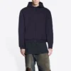 Tab Worn-Out Zip-Up Hættetrøje “Black” 697949TMVC21151