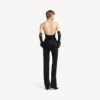 Tætsiddende bustier-top til kvinder i sort