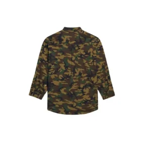 Tætsiddende skjorte i camouflage “Green” 659027TKL142840